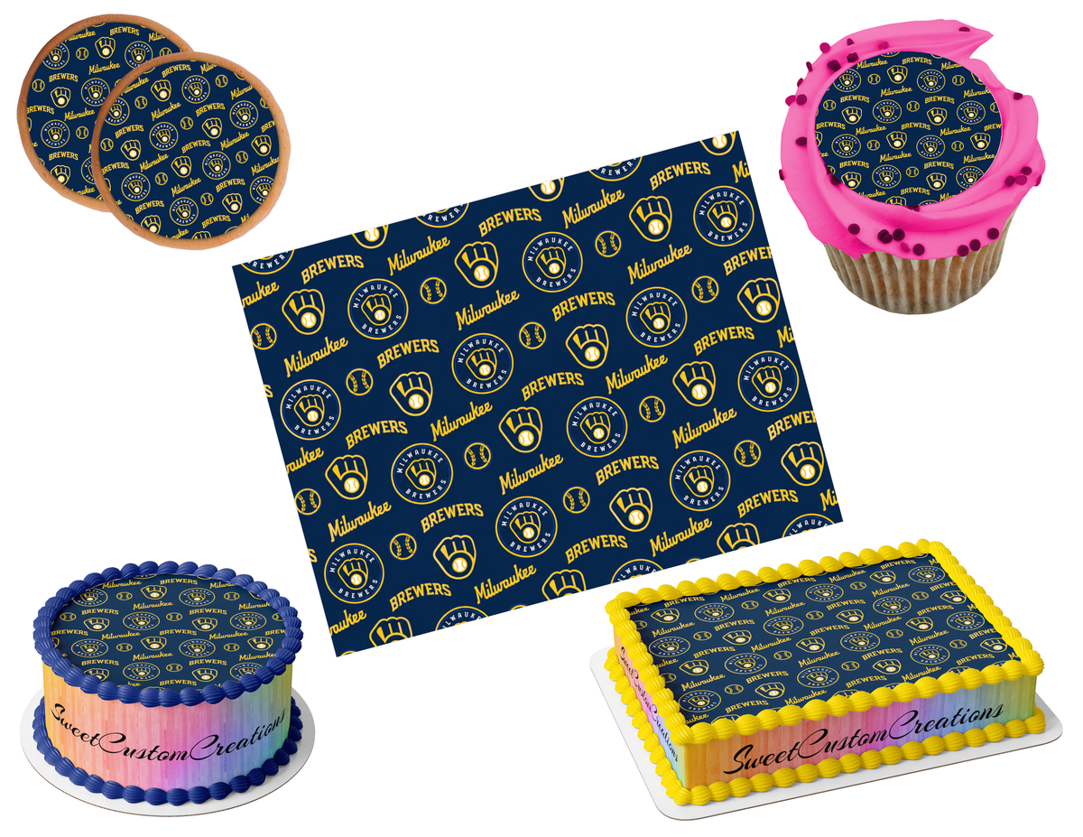 Milwaukee Brewers Edible Image Frosting Sheet #32 (80+ sizes)