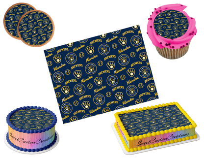 Milwaukee Brewers Edible Image Frosting Sheet #32 (80+ sizes)