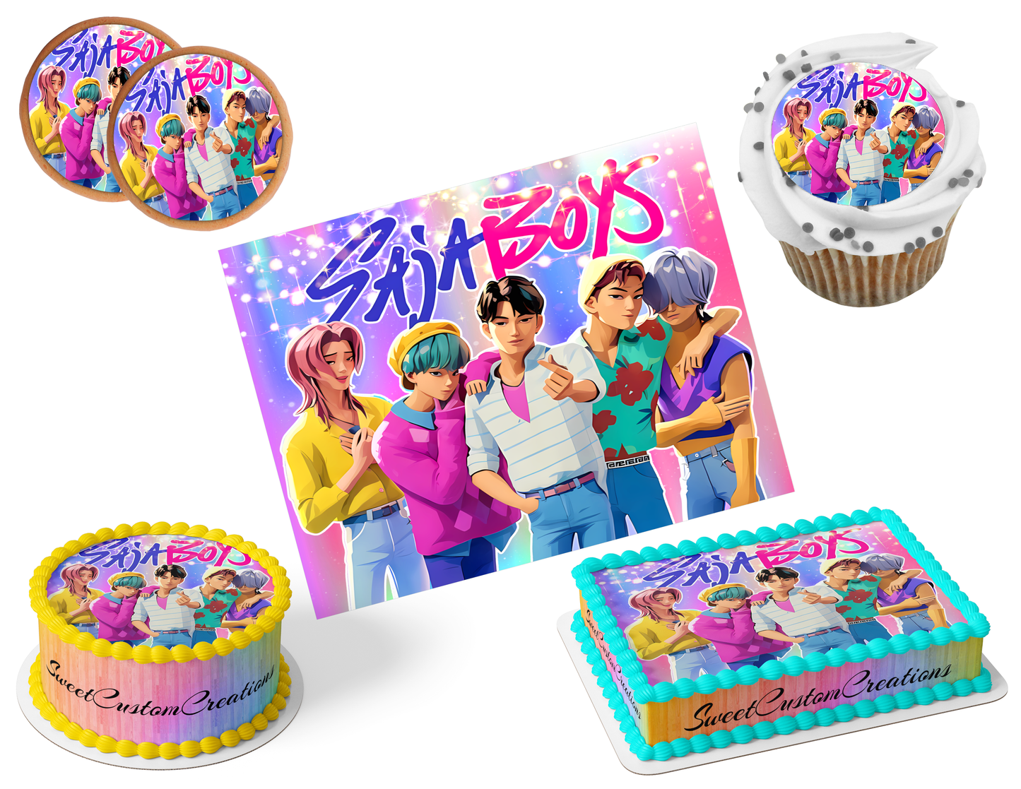 K-Pop Demon Hunters Edible Image Frosting Sheet #33 (80+ sizes)