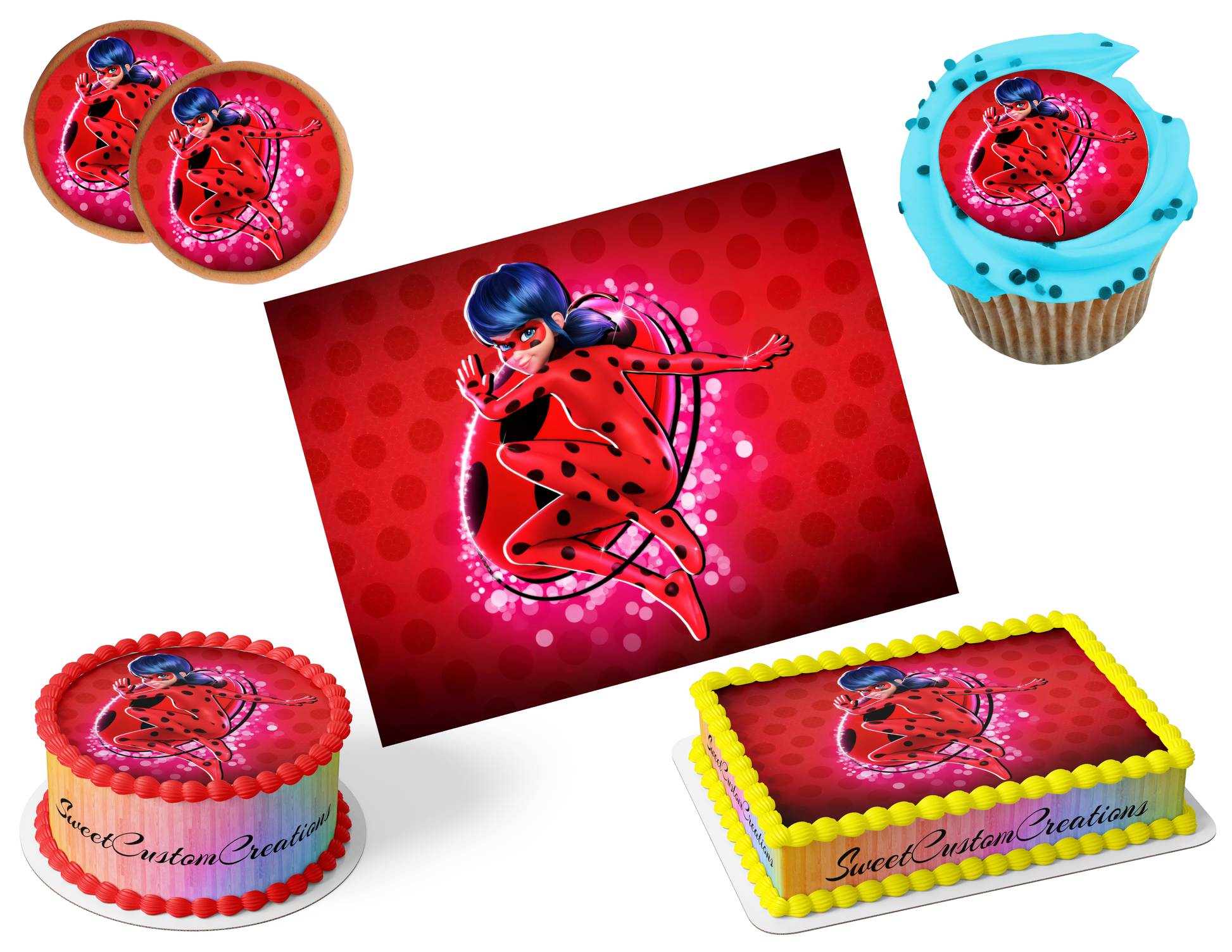 Miraculous Edible Image Frosting Sheet #33 (80+ sizes)