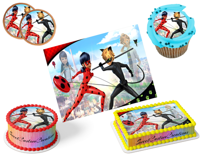 Miraculous Edible Image Frosting Sheet #34 (80+ sizes)