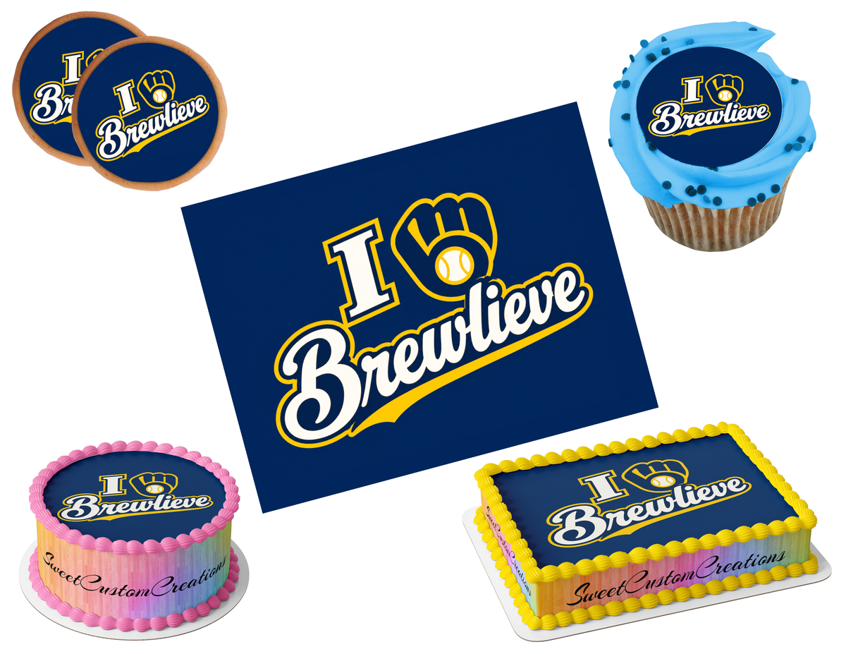 Milwaukee Brewers Edible Image Frosting Sheet #35 (80+ sizes)