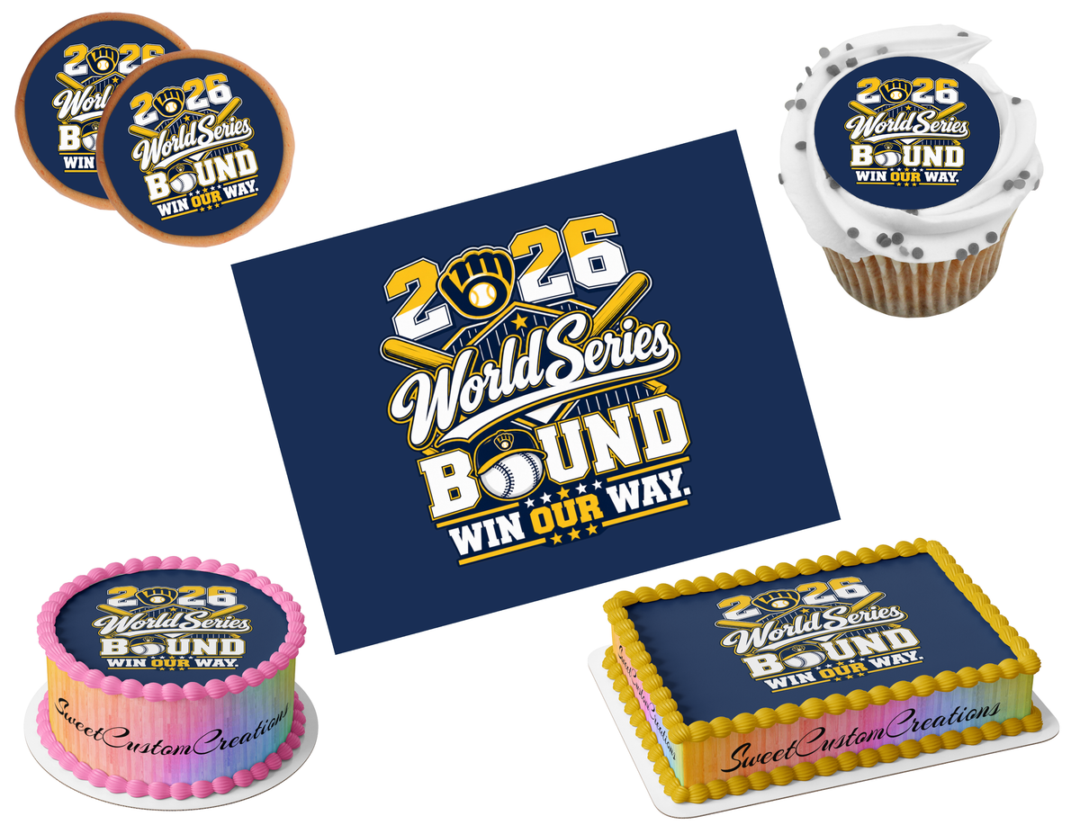 Milwaukee Brewers Edible Image Frosting Sheet #36 (80+ sizes)