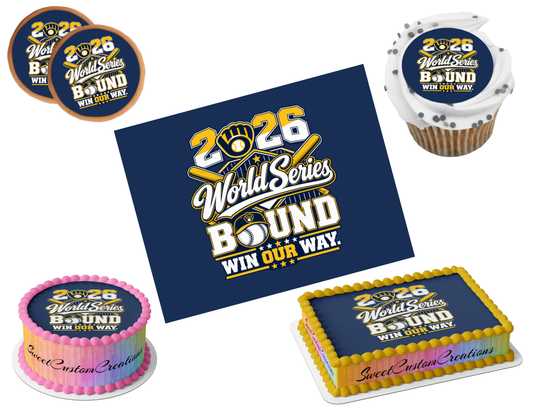 Milwaukee Brewers Edible Image Frosting Sheet #36 (80+ sizes)