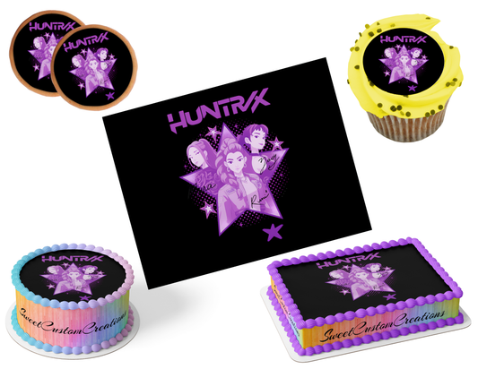 K-Pop Demon Hunters Edible Image Frosting Sheet #37 (80+ sizes)