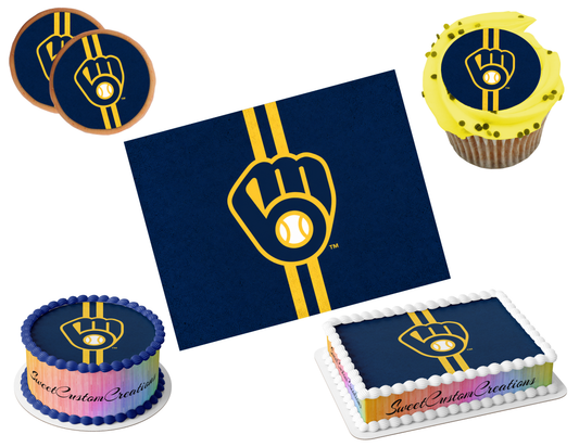 Milwaukee Brewers Edible Image Frosting Sheet #37 (80+ sizes)