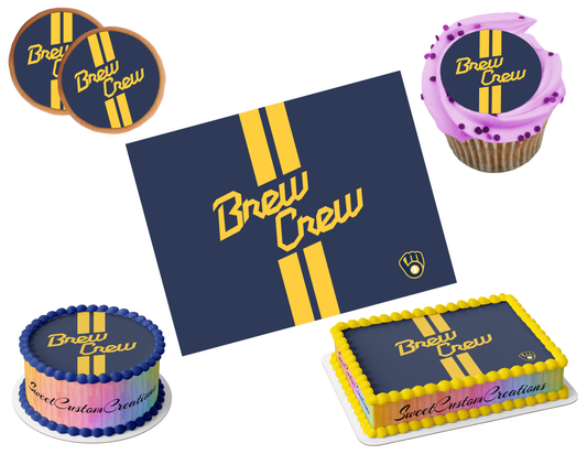 Milwaukee Brewers Edible Image Frosting Sheet #38 (80+ sizes)