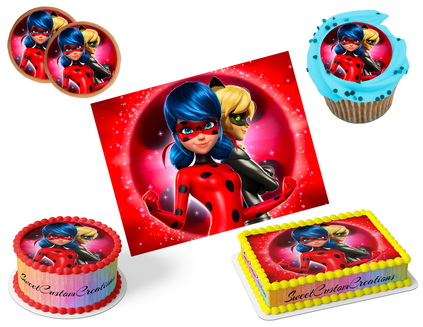 Miraculous Edible Image Frosting Sheet #39 (80+ sizes)