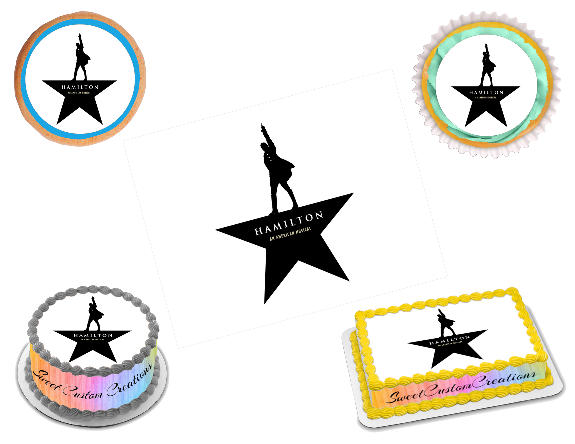 Hamilton Edible Image Frosting Sheet #3 (80+ sizes)
