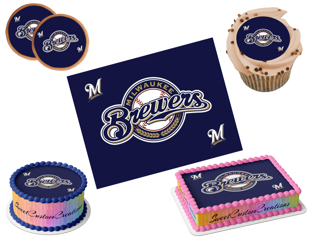 Milwaukee Brewers Edible Image Frosting Sheet #3 (80+ sizes)