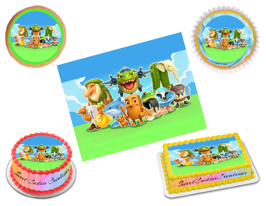 Italian Cartoon Brainrot Edible Image Frosting Sheet #3 (80+ sizes)