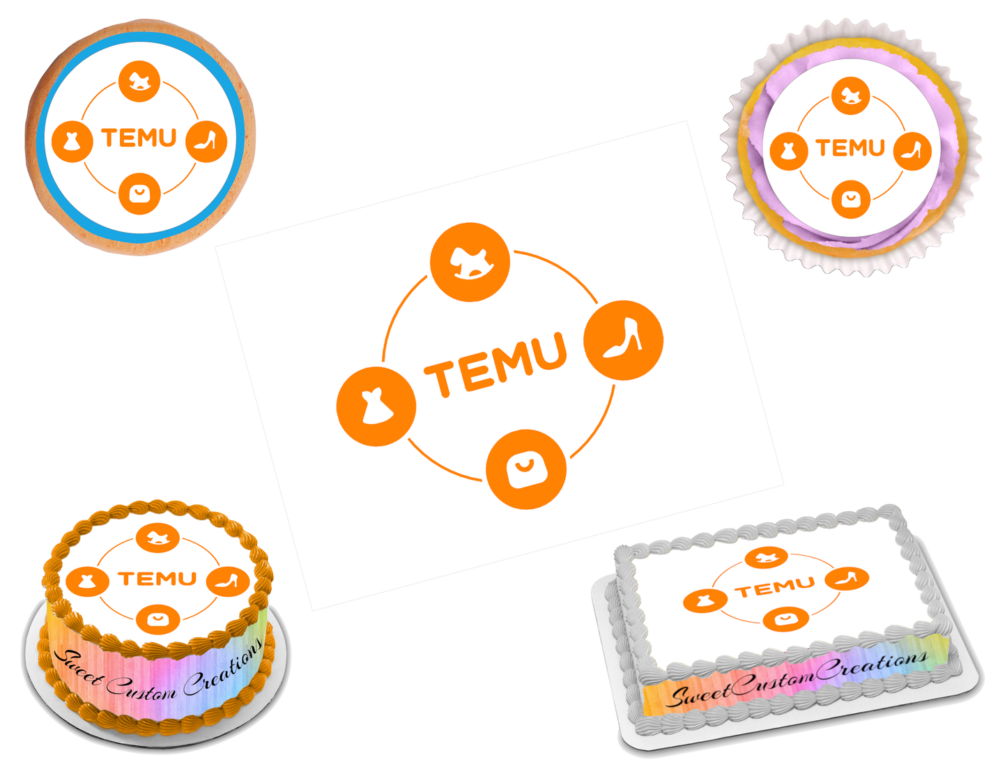 Temu Edible Image Frosting Sheet #3 (80+ sizes)