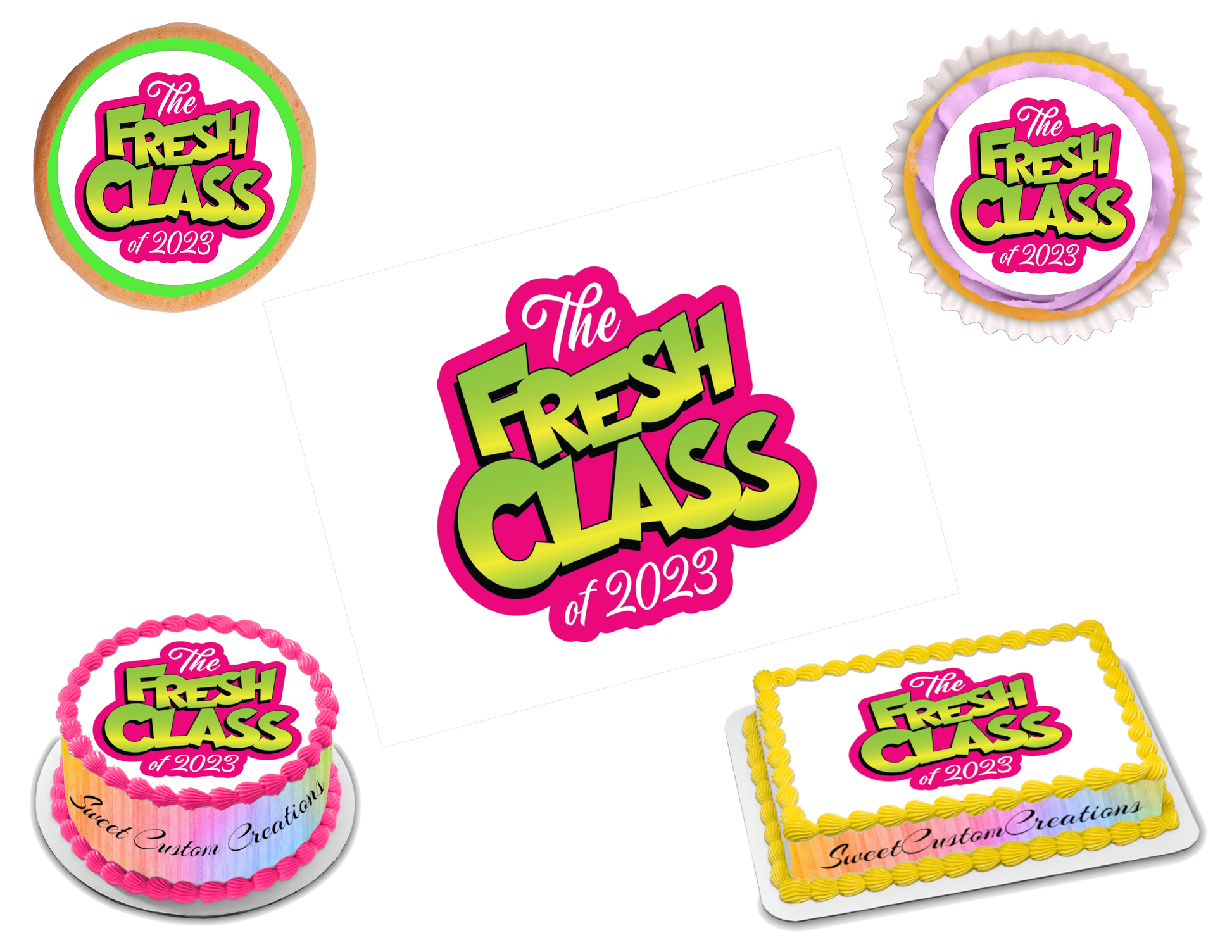 The Fresh Class of 2023 Graduation Edible Image Frosting Sheet #4 (70 ...