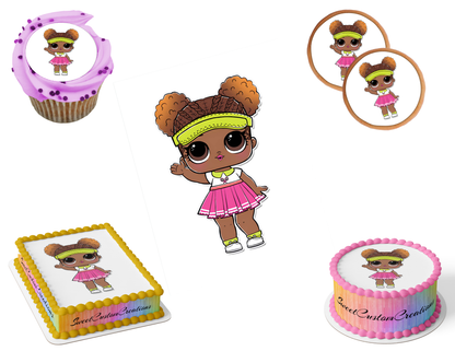 LOL Surprise Dolls Edible Image Frosting Sheet #41 (80+ sizes)