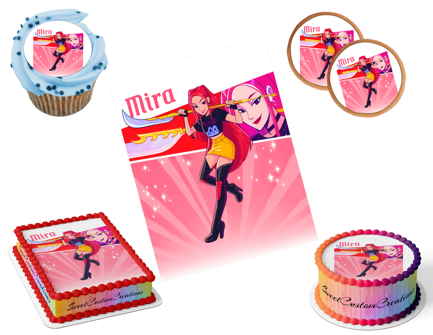 K-Pop Demon Hunters Edible Image Frosting Sheet #42 (80+ sizes)