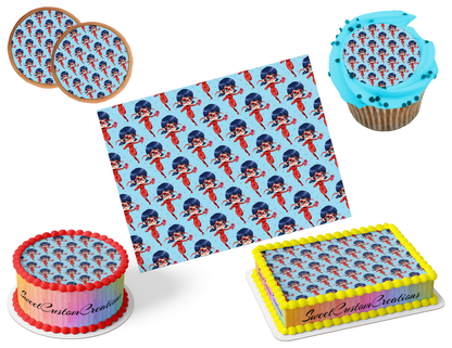 Miraculous Edible Image Frosting Sheet #42 (80+ sizes)