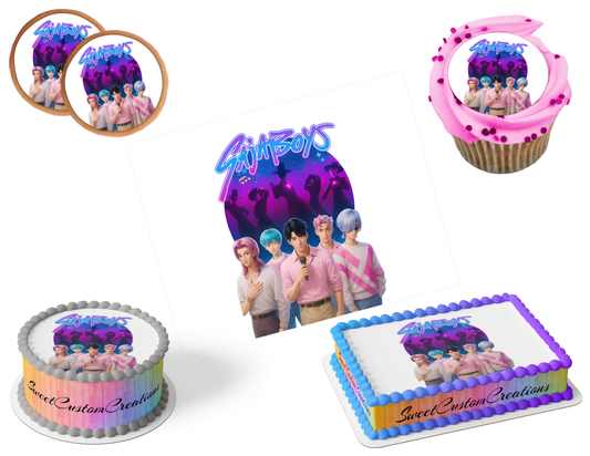 K-Pop Demon Hunters Edible Image Frosting Sheet #49 (80+ sizes)