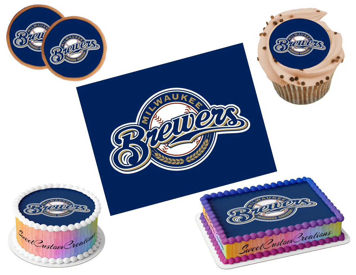 Milwaukee Brewers Edible Image Frosting Sheet #4 (80+ sizes)