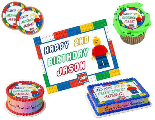 Lego Edible Image Frosting Sheet #4 (80+ sizes)