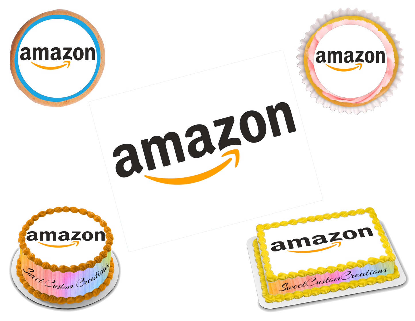 Amazon Prime Edible Image Frosting Sheet #4 (80+ sizes)