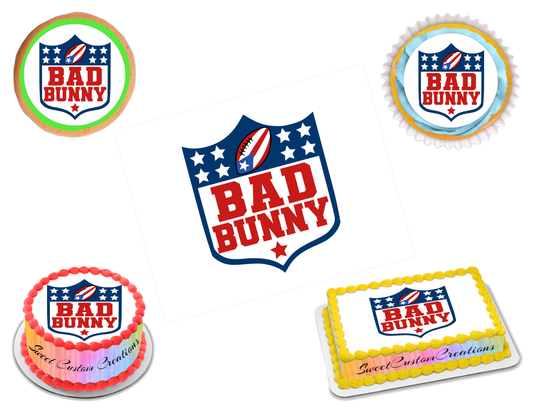 Benito Bowl LX 2026 Edible Image Frosting Sheet #4 (80+ sizes)