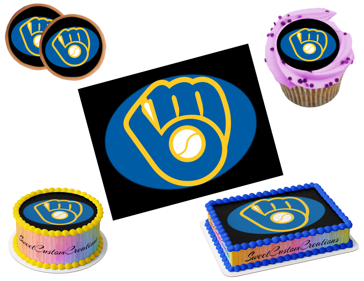 Milwaukee Brewers Edible Image Frosting Sheet #4Z (80+ sizes)