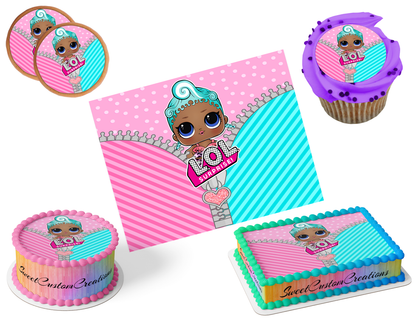LOL Surprise Dolls Edible Image Frosting Sheet #51 (80+ sizes)