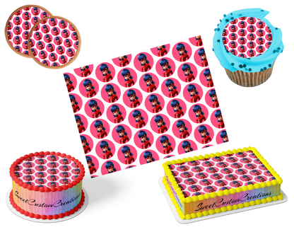 Miraculous Edible Image Frosting Sheet #52 (80+ sizes)