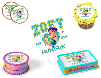 K-Pop Demon Hunters Edible Image Frosting Sheet #53 (80+ sizes)