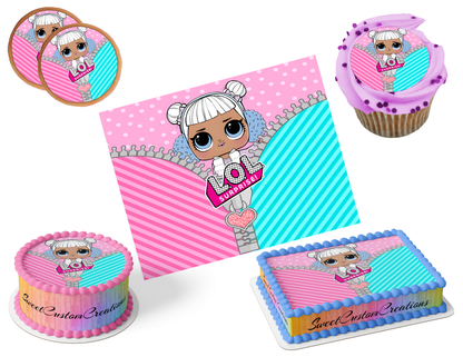 LOL Surprise Dolls Edible Image Frosting Sheet #54 (80+ sizes)