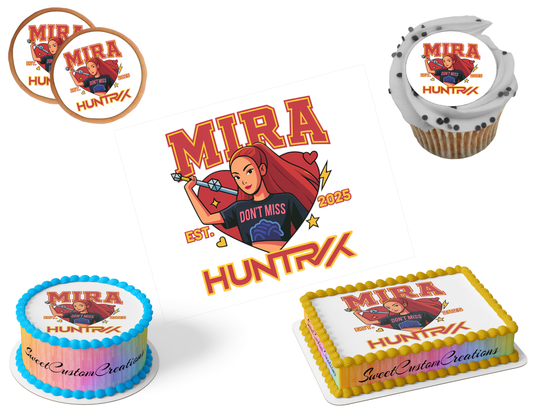 K-Pop Demon Hunters Edible Image Frosting Sheet #55 (80+ sizes)