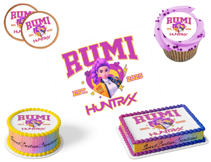 K-Pop Demon Hunters Edible Image Frosting Sheet #57 (80+ sizes)