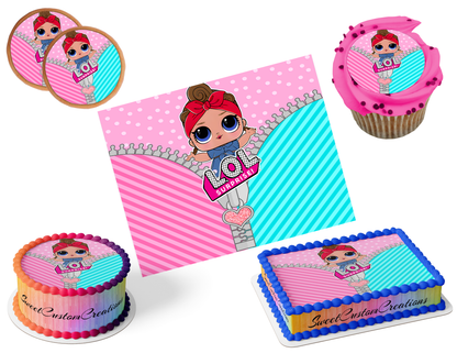 LOL Surprise Dolls Edible Image Frosting Sheet #58 (80+ sizes)