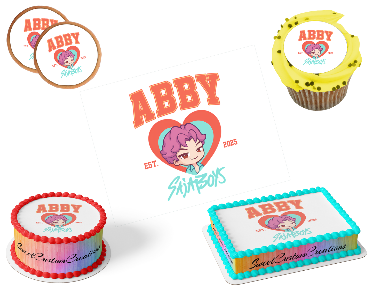 K-Pop Demon Hunters Edible Image Frosting Sheet #58 (80+ sizes)