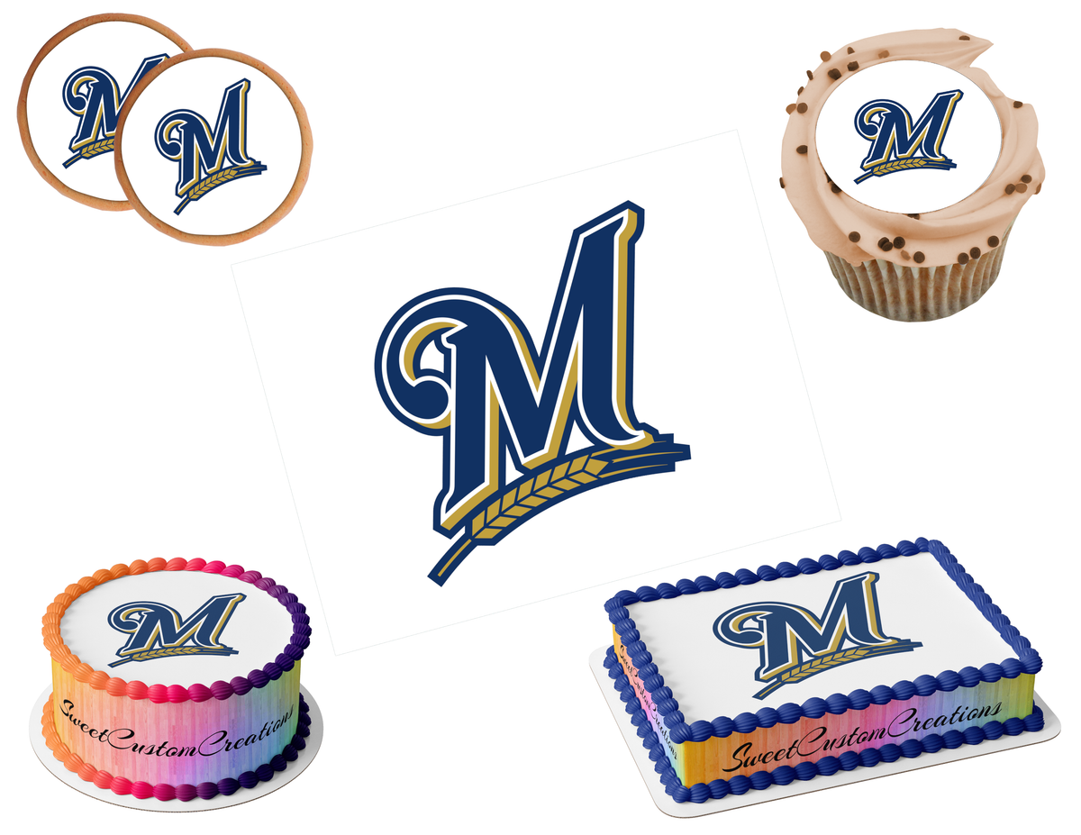 Milwaukee Brewers Edible Image Frosting Sheet #5 (80+ sizes)