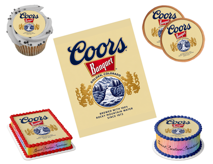 Coors Banquet Edible Image Frosting Sheet #5 Topper (80+ sizes)