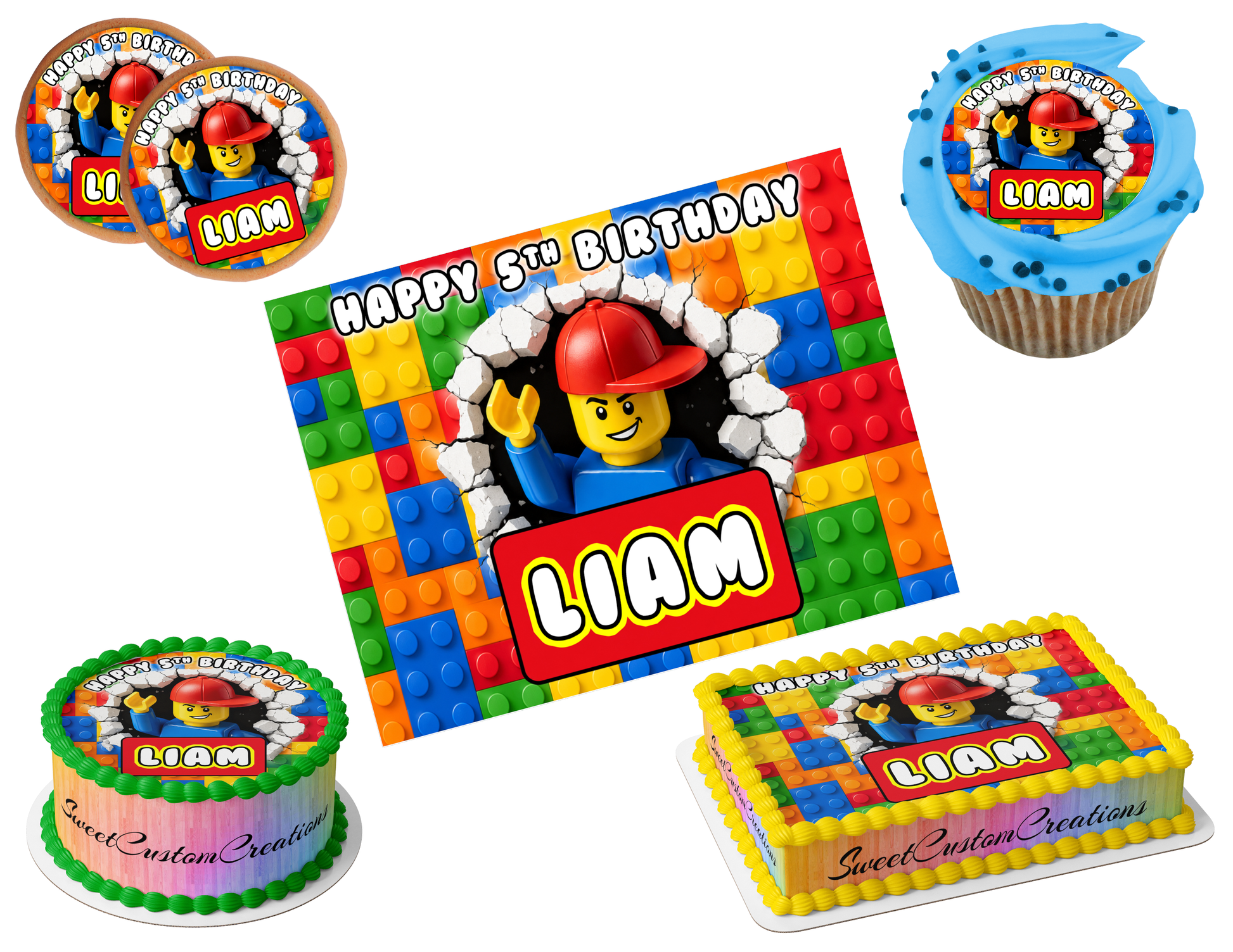 Lego Edible Image Frosting Sheet #5 (80+ sizes)