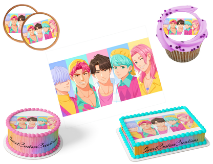 K-Pop Demon Hunters Edible Image Frosting Sheet #64 (80+ sizes)