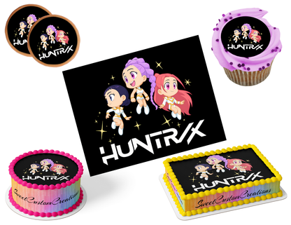 K-Pop Demon Hunters Edible Image Frosting Sheet #68 (80+ sizes)