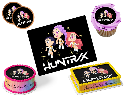 K-Pop Demon Hunters Edible Image Frosting Sheet #68 (80+ sizes)