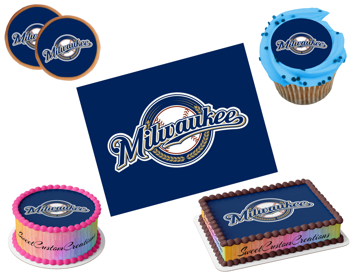 Milwaukee Brewers Edible Image Frosting Sheet #6 (80+ sizes)