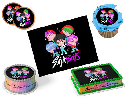 K-Pop Demon Hunters Edible Image Frosting Sheet #70 (80+ sizes)