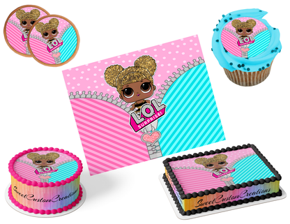 LOL Surprise Dolls Edible Image Frosting Sheet #71 (80+ sizes)