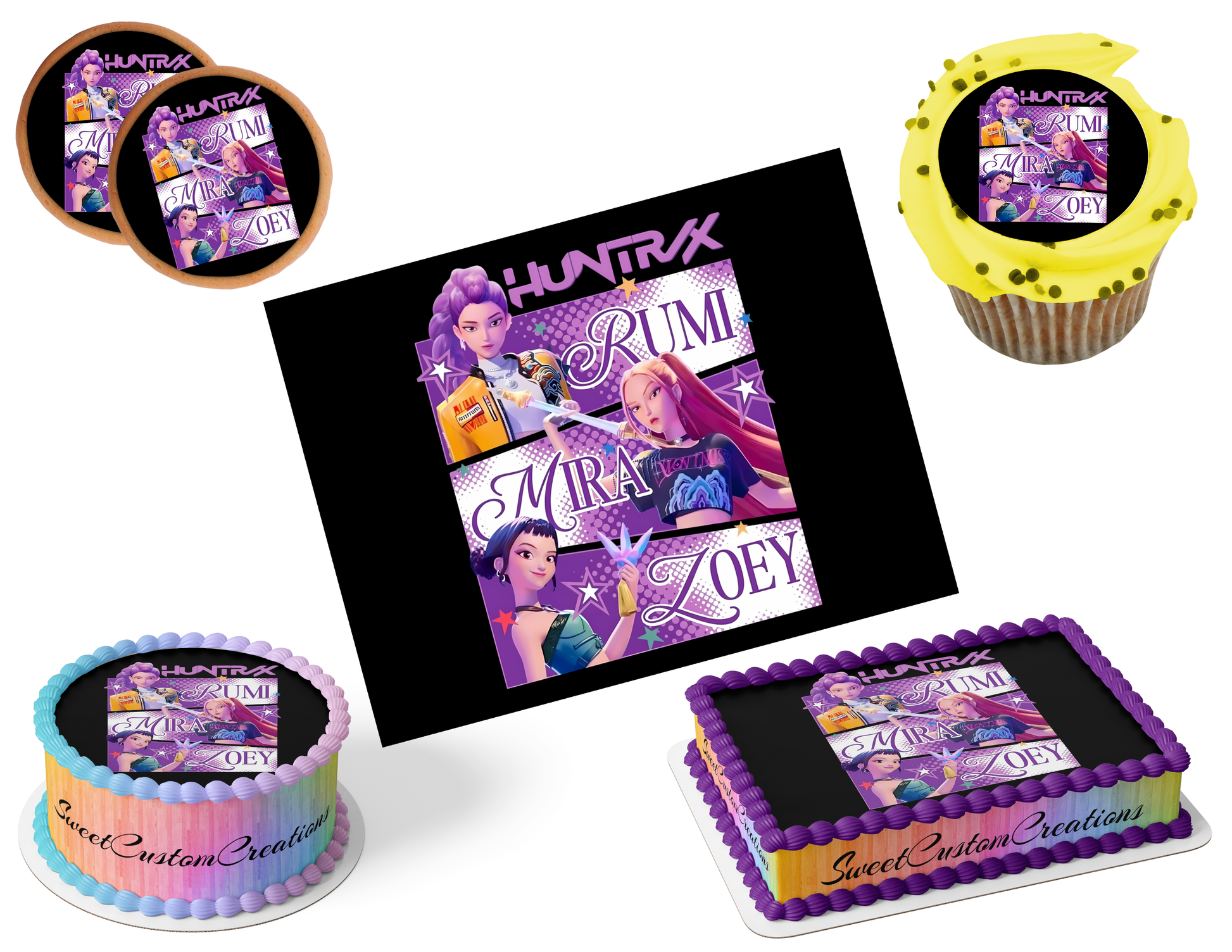 K-Pop Demon Hunters Edible Image Frosting Sheet #71 (80+ sizes)