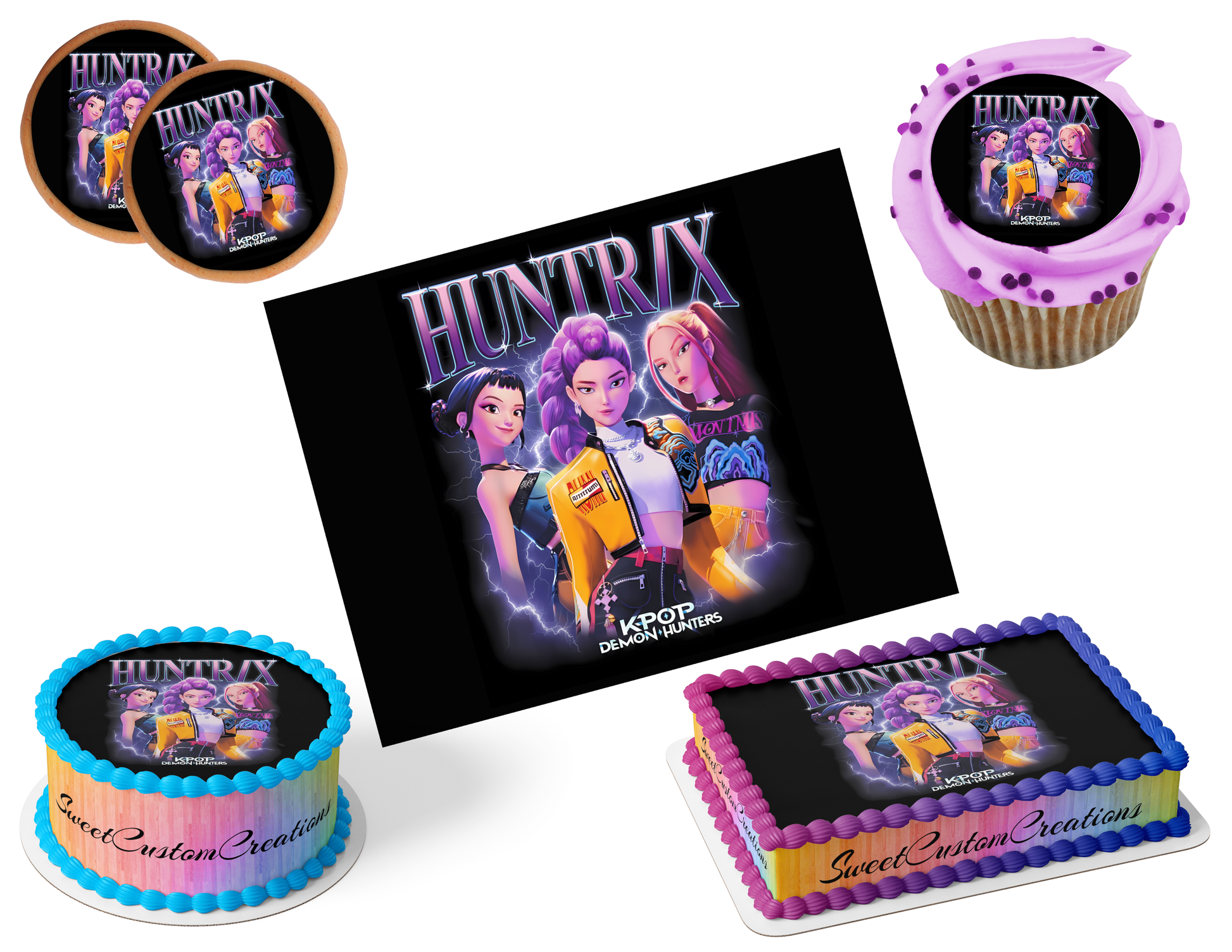 K-Pop Demon Hunters Edible Image Frosting Sheet #72 (80+ sizes)