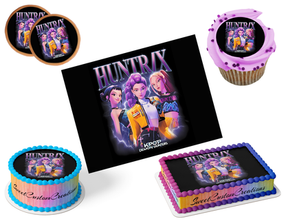 K-Pop Demon Hunters Edible Image Frosting Sheet #72 (80+ sizes)