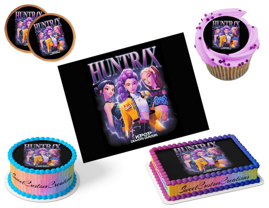 K-Pop Demon Hunters Edible Image Frosting Sheet #72 (80+ sizes)