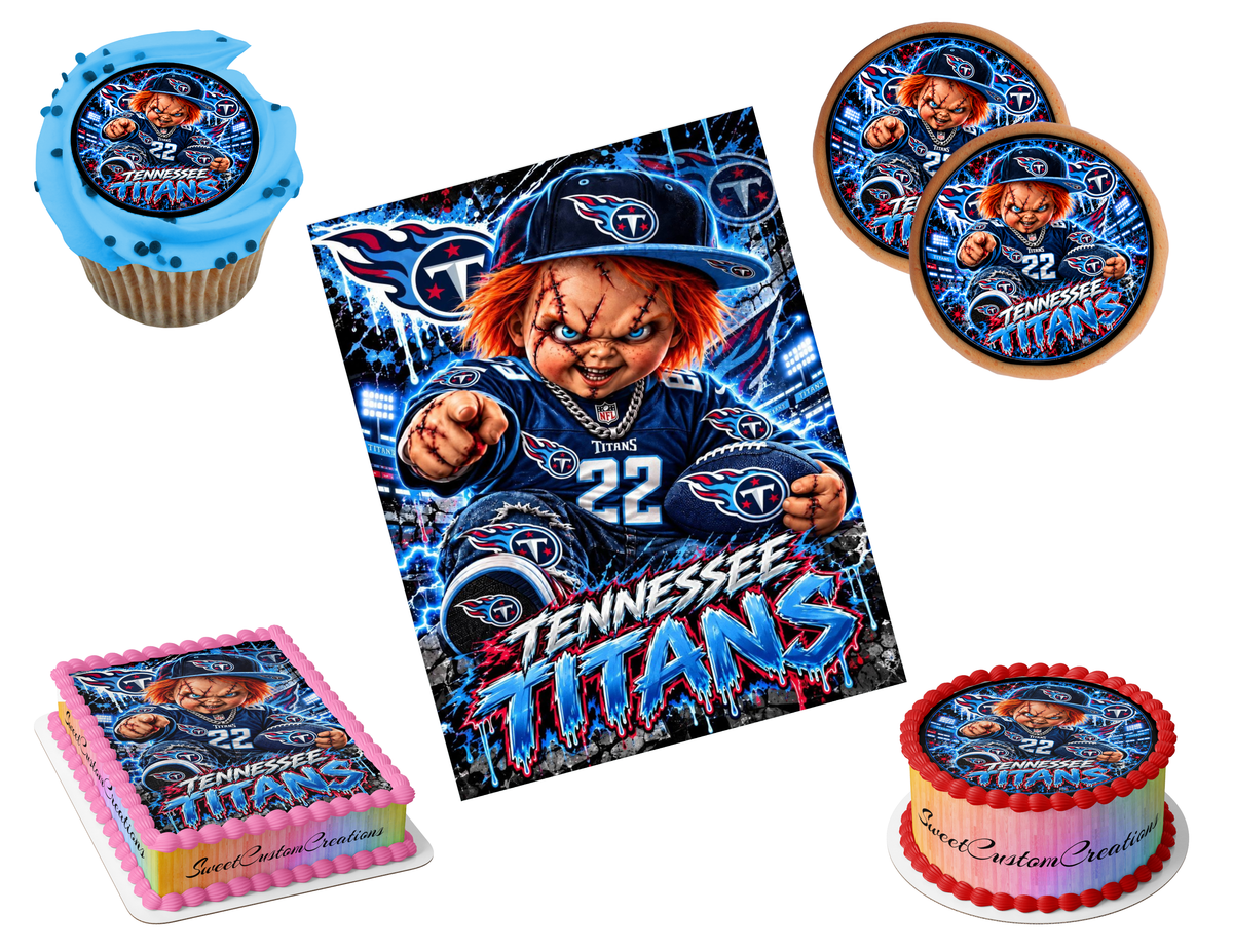 Tennessee Titans Chucky Edible Image Frosting Sheet #76 (80+ sizes)