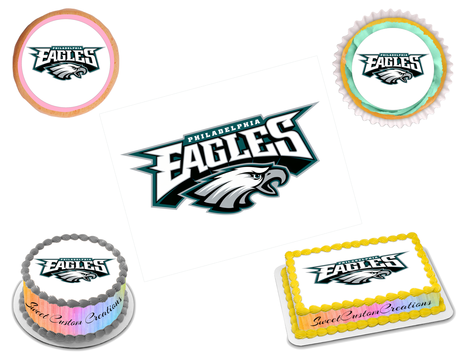 Philadelphia Eagles Edible Image Frosting Sheet #78 (80+ sizes)