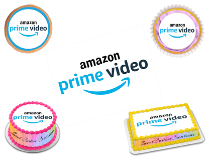 Amazon Prime Edible Image Frosting Sheet #7 (80+ sizes)